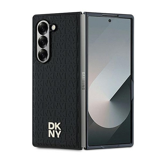 DKNY Repeat Pattern Stack logós tok Samsung Galaxy Z Fold6 készülékhez - fekete