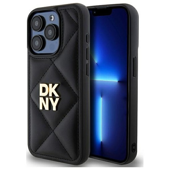 DKNY steppelt Stack logó iPhone 15 Pro Max tok - fekete