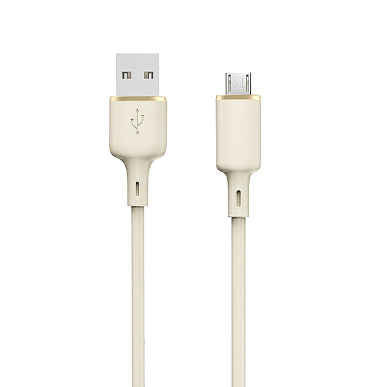 Dudao L7SM USB-A - micro USB kábel 5A 1m - bézs