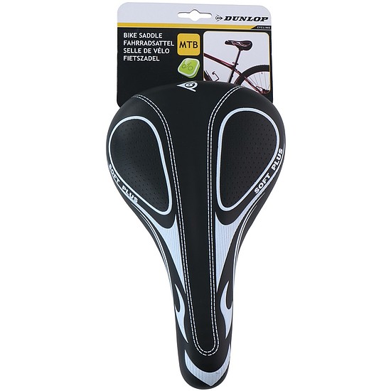 DUNLOP kerékpár nyereg 27x16cm MTB fényvisszaverős