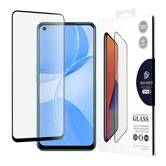 Dux Ducis - Edzett üveg - Oppo A53 5G / A73 5G - Fekete