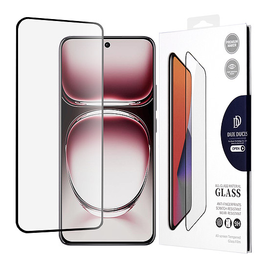 Dux Ducis - Edzett üveg - Oppo Reno12 / Reno12 Pro - Fekete