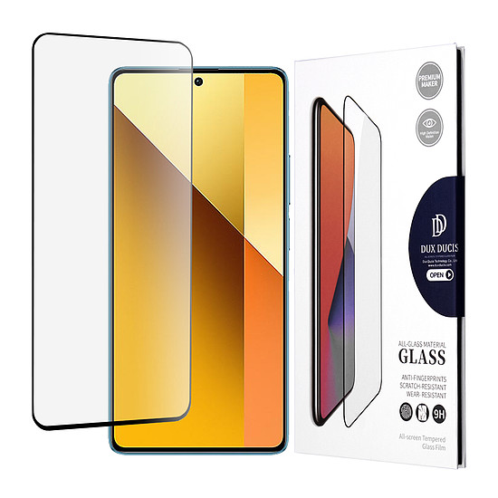 Dux Ducis - Edzett üveg - Xiaomi Redmi Note 13 4G / 5G / Note 13 Pro 4G / 5G / Poco M6 Pro 4G / Poco X6 - Fekete