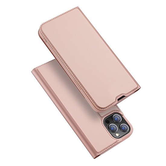 Dux Ducis Skin Pro Bookcase típusú tok iPhone 13 Pro készülékhez rózsaszín