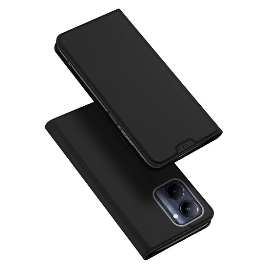 Dux Ducis Skin Pro Case Realme C33 Flip Card pénztárcatartó fekete