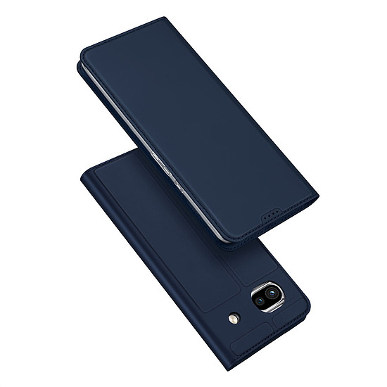 Dux Ducis Skin Pro tok Google Pixel 7a Flip Card Wallet állványhoz, kék