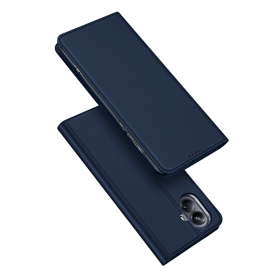 Dux Ducis Skin Pro tok Realme 10 Pro Flip Card Wallet állványhoz, kék