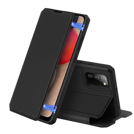 DUX DUCIS Skin X Bookcase típusú tok Samsung Galaxy A02s EU fekete