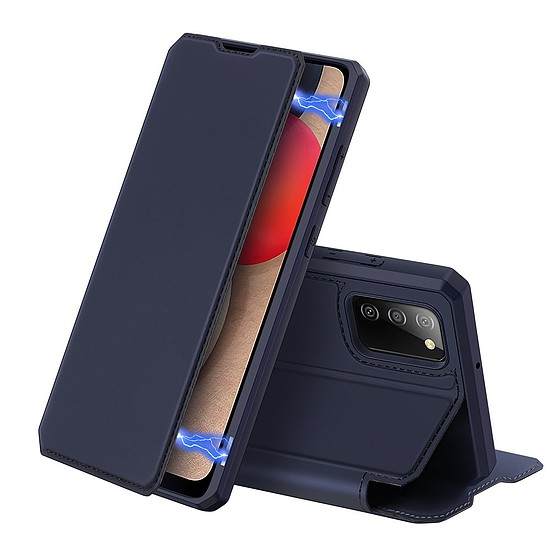 DUX DUCIS Skin X Bookcase típusú tok Samsung Galaxy A02s EU kék