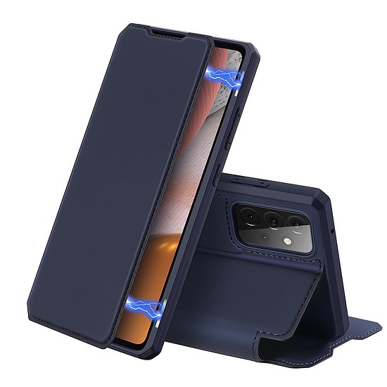 DUX DUCIS Skin X Bookcase típusú tok Samsung Galaxy A72 4G kék