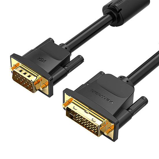 DVI 24+5-VGA-kábel 1,5 m Vention EACBG fekete