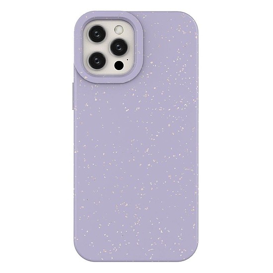 Eco Case tok iPhone 12 Pro Max szilikon borítós telefontokhoz, lila