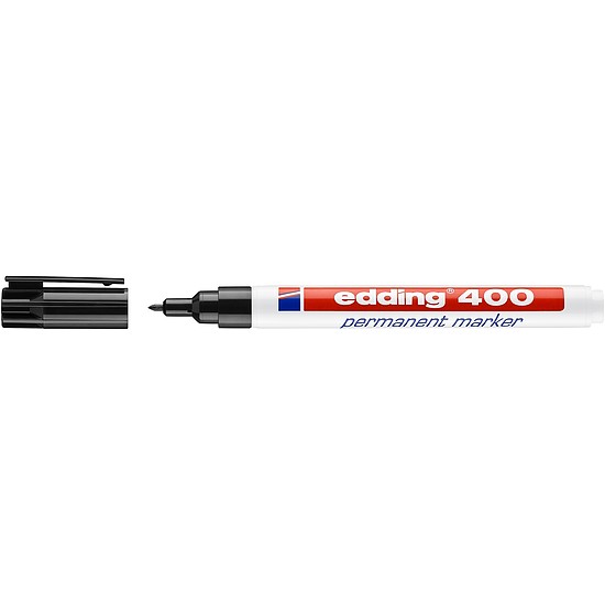 Edding 400 alkoholos rostirón fekete, kerek hegy 1mm