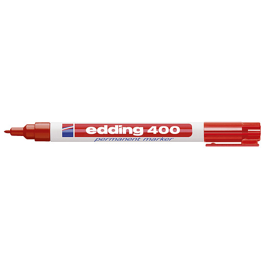 Edding 400 alkoholos rostirón piros, kerek hegy 1mm