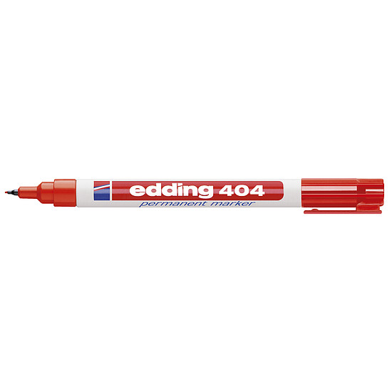 Edding 404 alkoholos rostirón piros, kerek hegy 0,75mm