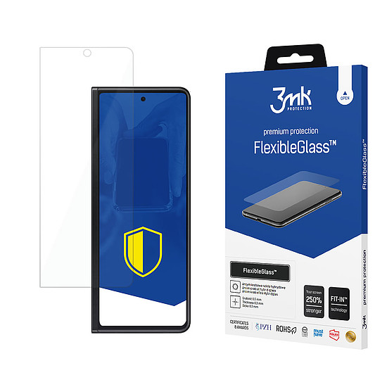 Edzett üveg 3mk FlexibleGlass Samsung Galaxy Z Fold 3 5G készülékhez (elöl)