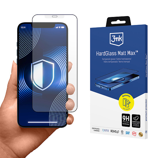 Edzett üveg 3mk HardGlass Matt Max iPhone 12/12 Pro készülékhez