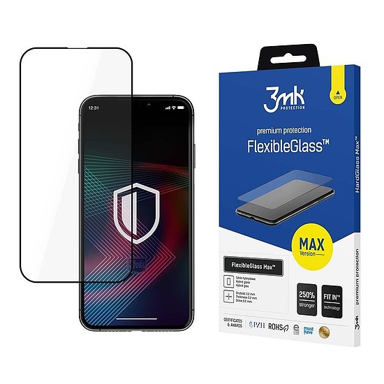 Edzett üveg iPhone 14 Plus hibrid flexi 7H készülékhez a 3mk FlexibleGlass Max sorozatból