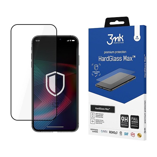 Edzett üveg iPhone 14 Pro Max 9H készülékhez a 3mk HardGlass Max sorozatból