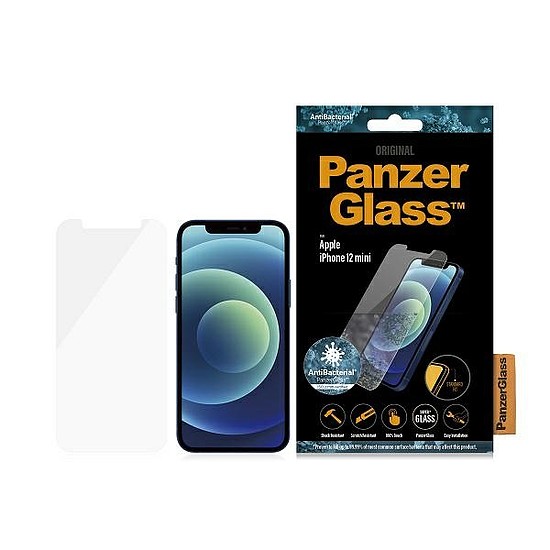 Edzett üveg PanzerGlass Standard Super+ antibakteriális iPhone 12 Mini készülékhez