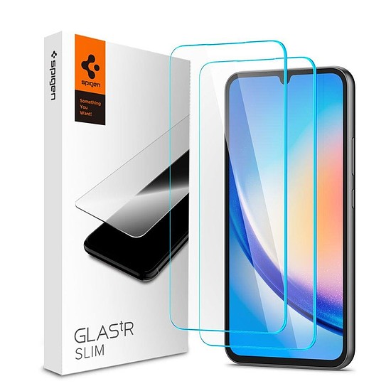 EDZETT ÜVEG Spigen GLAS.TR SLIM 2 CSOMAGOS GALAXY A34 5G CLEAR