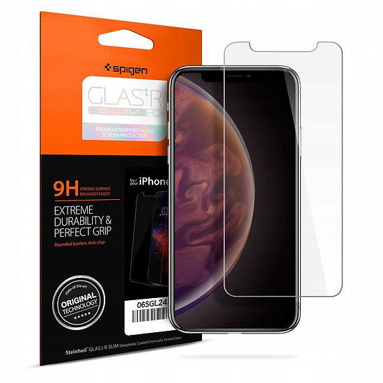 EDZETT ÜVEG Spigen GLAS.TR SLIM IPHONE 11 PRO / X / XS