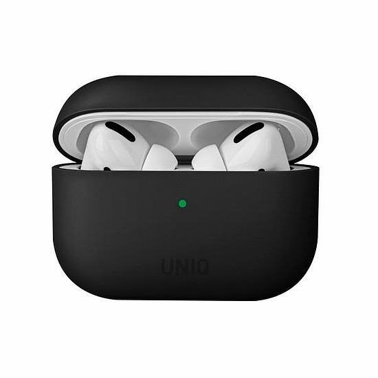 Egyedi Lino AirPods Pro szilikon tok fekete / tintafekete