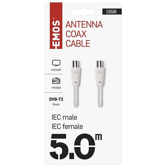 EMOS Antenna koax kábel 5m