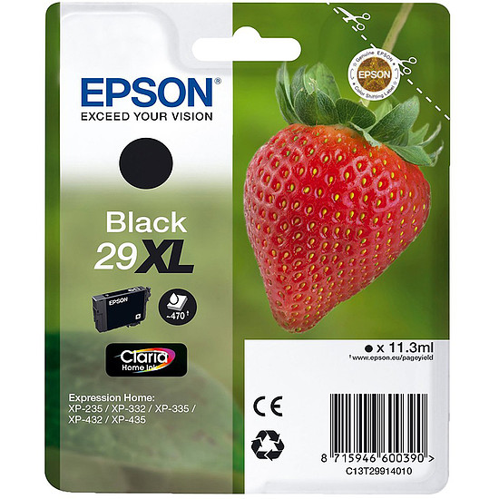 Epson Claria 29XL T2991 Black tintapatron eredeti C13T29914012 Eper