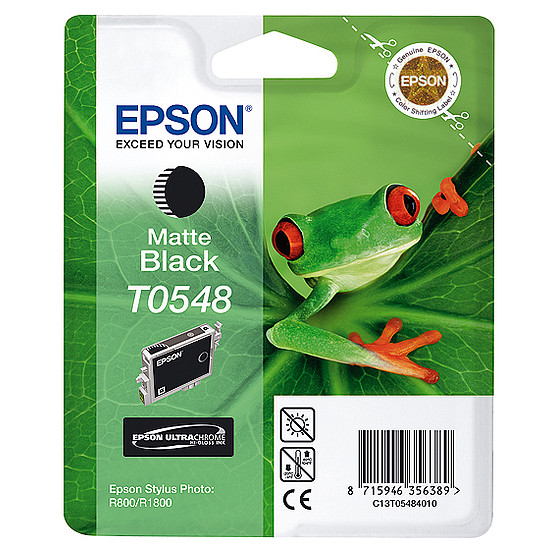 Epson T0548 Matt Black tintapatron eredeti C13T05484010 Béka