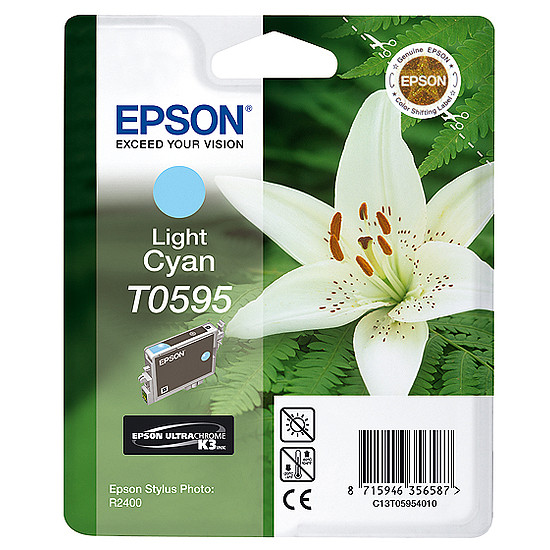 Epson T0595 Light Cyan tintapatron eredeti C13T05954010 Liliom