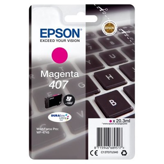 Epson T07U3 Magenta tintapatron eredeti C13T07U340 Billentyűzet