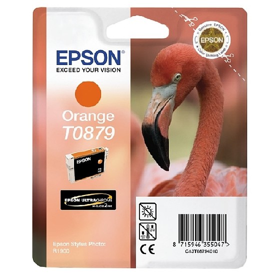 Epson T0879 Orange tintapatron eredeti C13T08794010 Flamingó