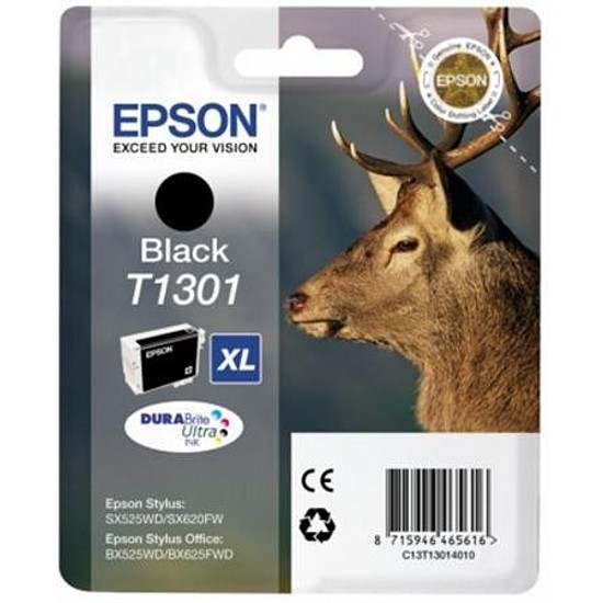 Epson T1301 Black tintapatron eredeti C13T13014010 Szarvas