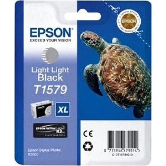 Epson T1579 Light Black tintapatron eredeti C13T15794010 Teknős