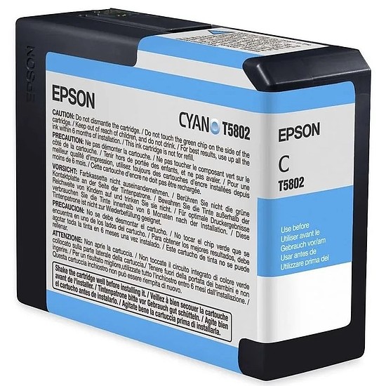 Epson T5802 Cyan tintapatron eredeti C13T580200