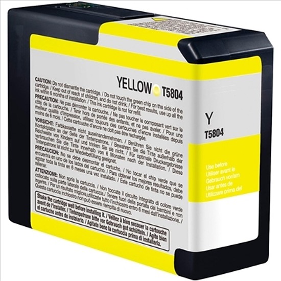 Epson T5804 Yellow tintapatron eredeti C13T580400