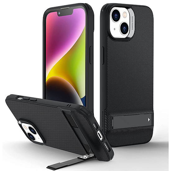 ESR - Air Shield Boost Kickstand - iPhone 14 / iPhone 13 - Átlátszó fekete (KF2312248)