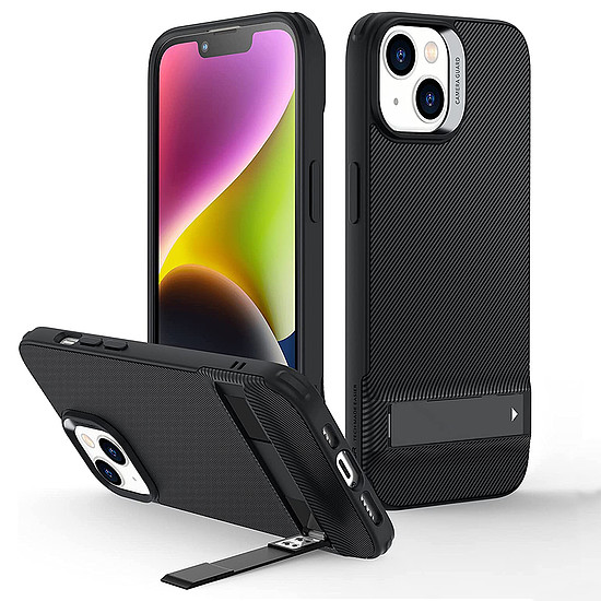 ESR - Air Shield Boost Kickstand - iPhone 14 Plus - áttetsző fekete (KF2312249)