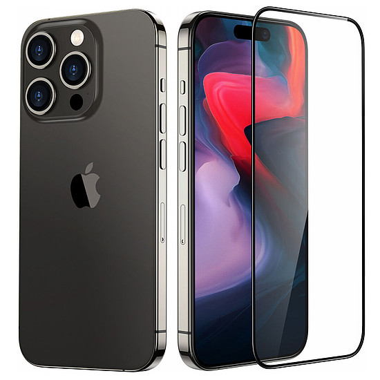 ESR - Armorite képernyővédő fólia - iPhone 15 Pro - fekete (KF2314703)