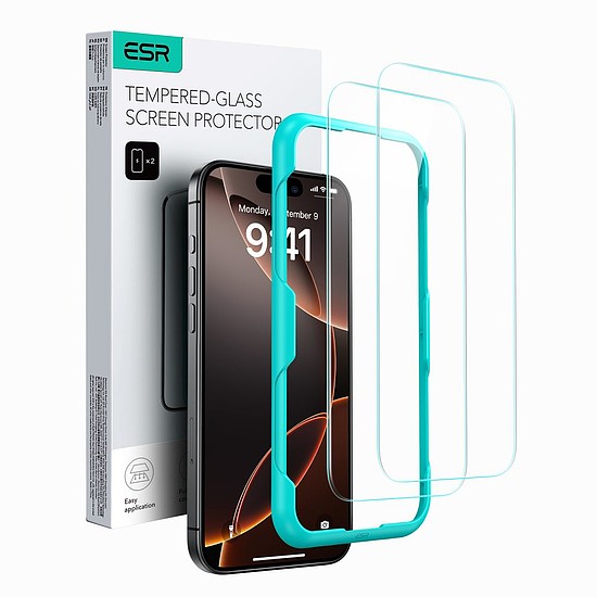 ESR Tempered Glass 2-PACK iPhone 16-hoz - átlátszó