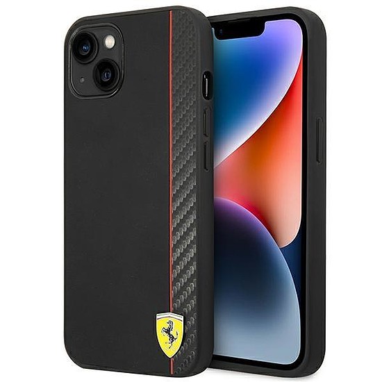 Ferrari FEHCP14MAXBK iPhone 14 Plus 6.7" fekete/fekete keménytokos Carbon