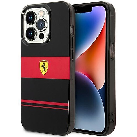 Ferrari FEHMP14LUCOK iPhone 14 Pro 6.1" fekete/fekete keménytokos IMD Combi Magsafe