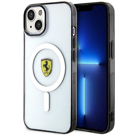 Ferrari FEHMP14MURKT iPhone 14 Plus 6,7" átlátszó/átlátszó keménytokos Outline Magsafe