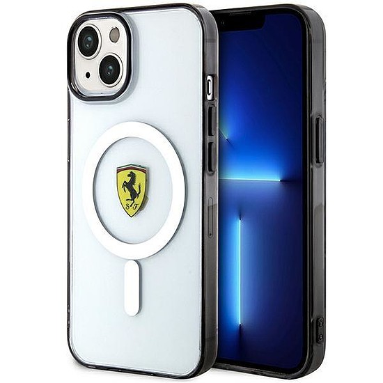 Ferrari FEHMP14SURKT iPhone 14 6.1" átlátszó/átlátszó keménytokos Outline Magsafe