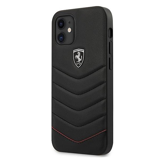 Ferrari FEHQUHCP12SBK iPhone 12 mini 5.4" fekete/fekete keménytok Off Track steppelt