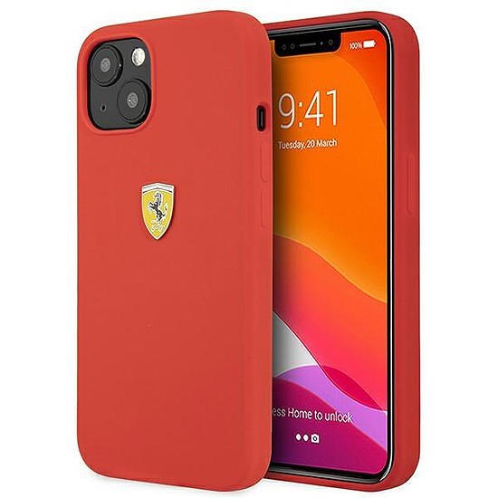 Ferrari FESSIHCP13SRE iPhone 13 mini 5.4" piros/piros kemény tok szilikon