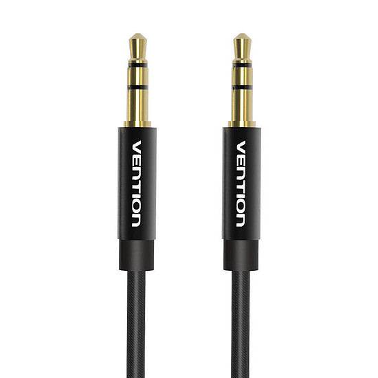 Fonott 3,5 mm-es audiokábel, 1 m-es Vention BAGBF fekete