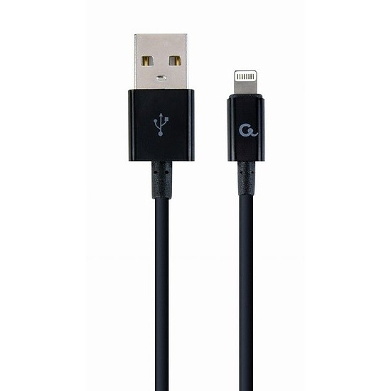 Gembird CC-USB2P-AMLM-2M 8-pin charging and data cable, 2 m, black