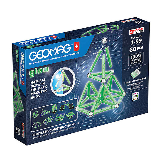 Geomag Glow Recycled Magnetic Blocks 60 db GEO-338